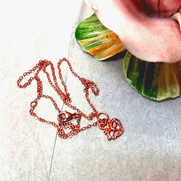 Virgins Saints & Angels Rose Gold-tone Dainty Necklace Chain NEW - Picture 12 of 12